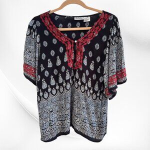 Forbidden Los Angeles boho tunic top